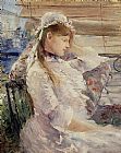 Behind the Blinds by Berthe Morisot